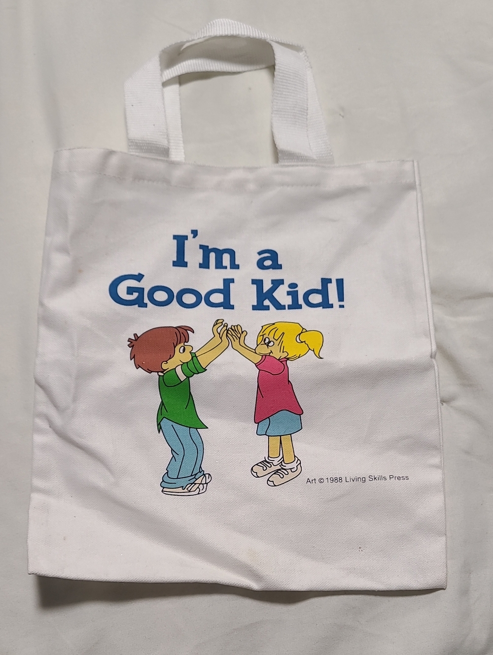 Vintage Living Skills Press "I'm a Good Kid!" Kids Tote Bag